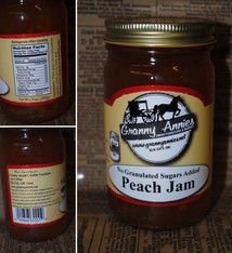TROYER CHEESE PEACH JAM 1/2 NSA
