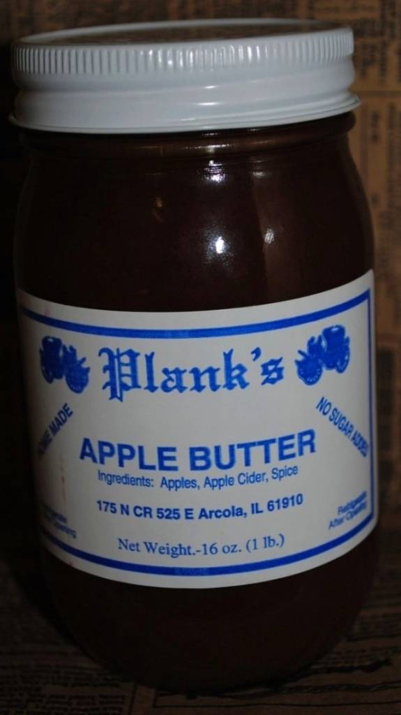 PLANK'S APPLE BUTTER NSA PINT
