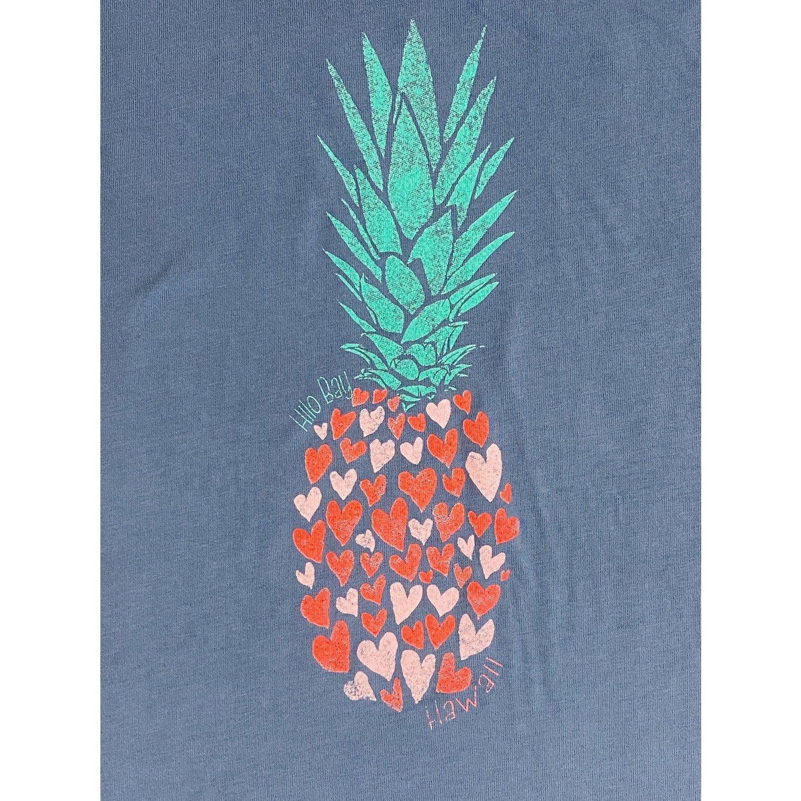 Blue 84 Reclaiming Pineapple Hearts Ladies T-shirt