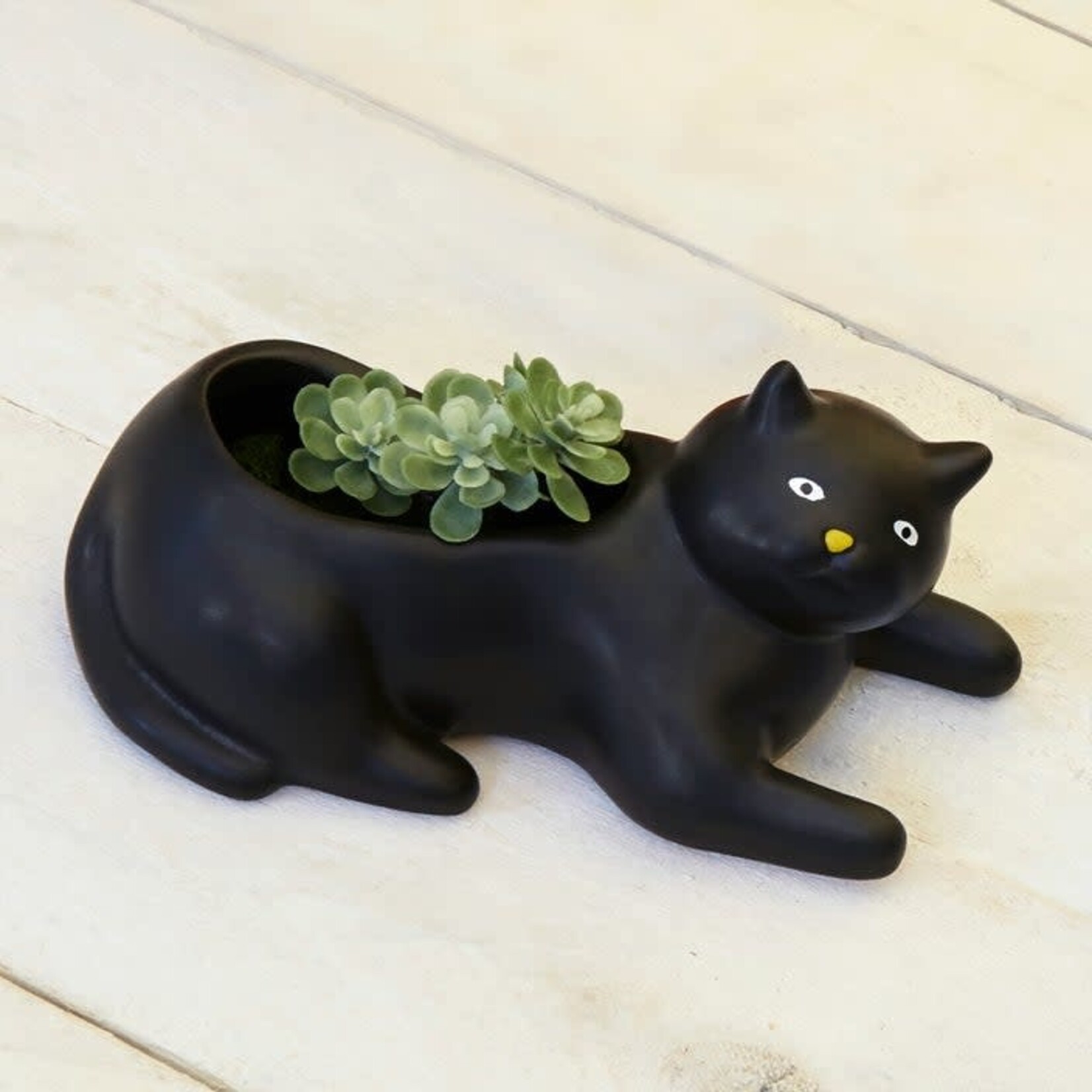 Kikkerland Cosmo The Black Cat Planter
