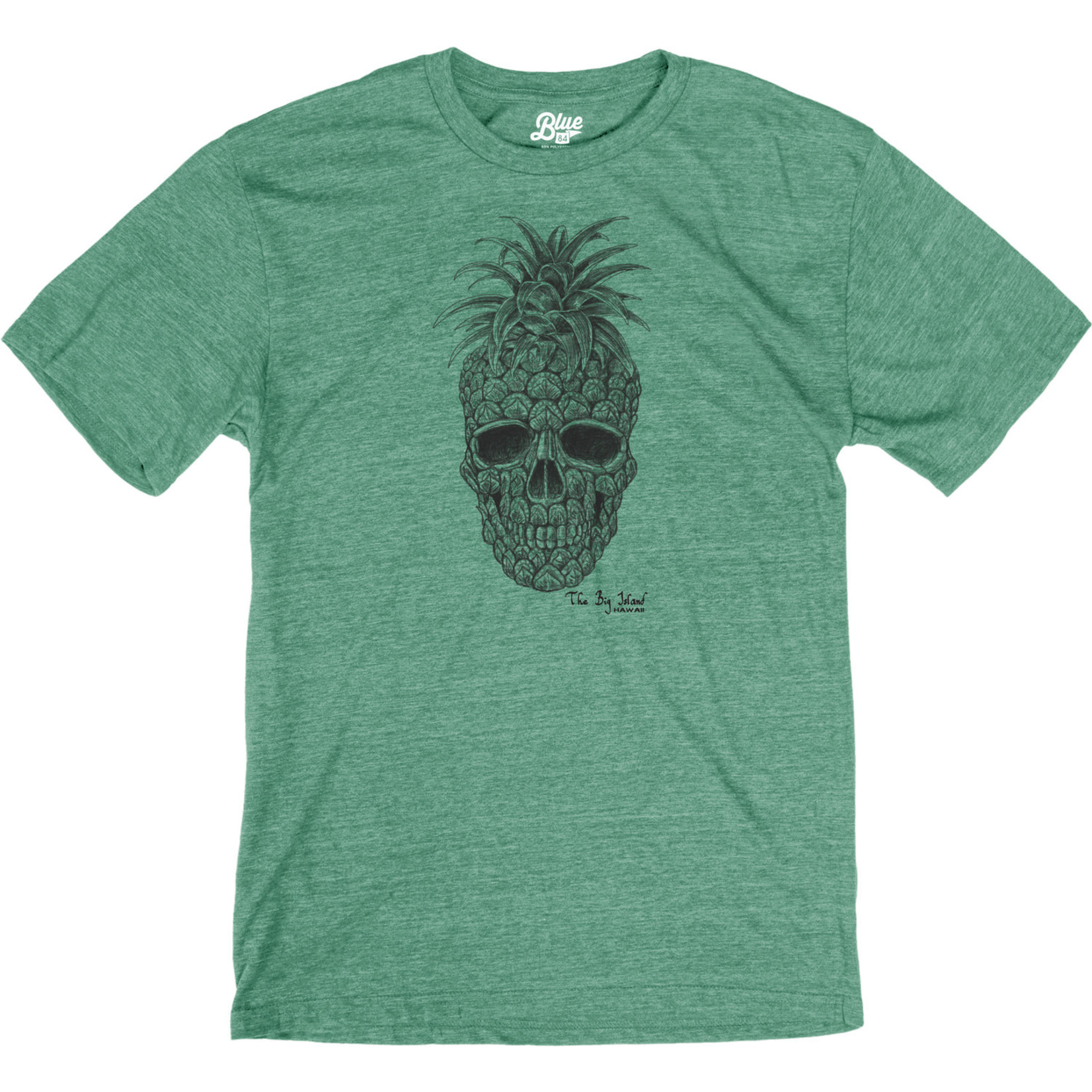 Blue 84 Munition Pineapple Skull FF Mens Triblend