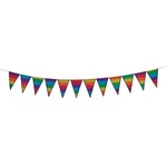 In The Breeze Pennant String Rainbow Stripe