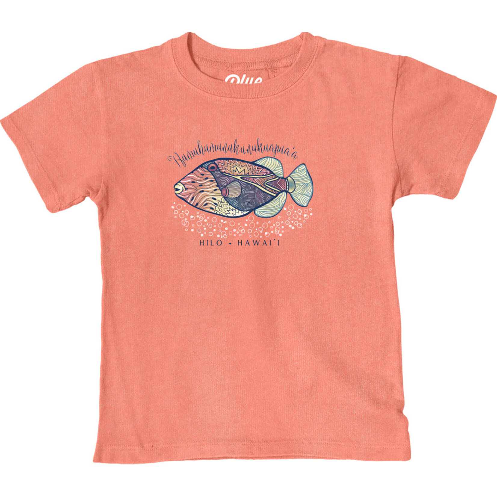 Blue 84 Bubbling Humuhumu Fish Dyed Ringspun T-shirt Toddler