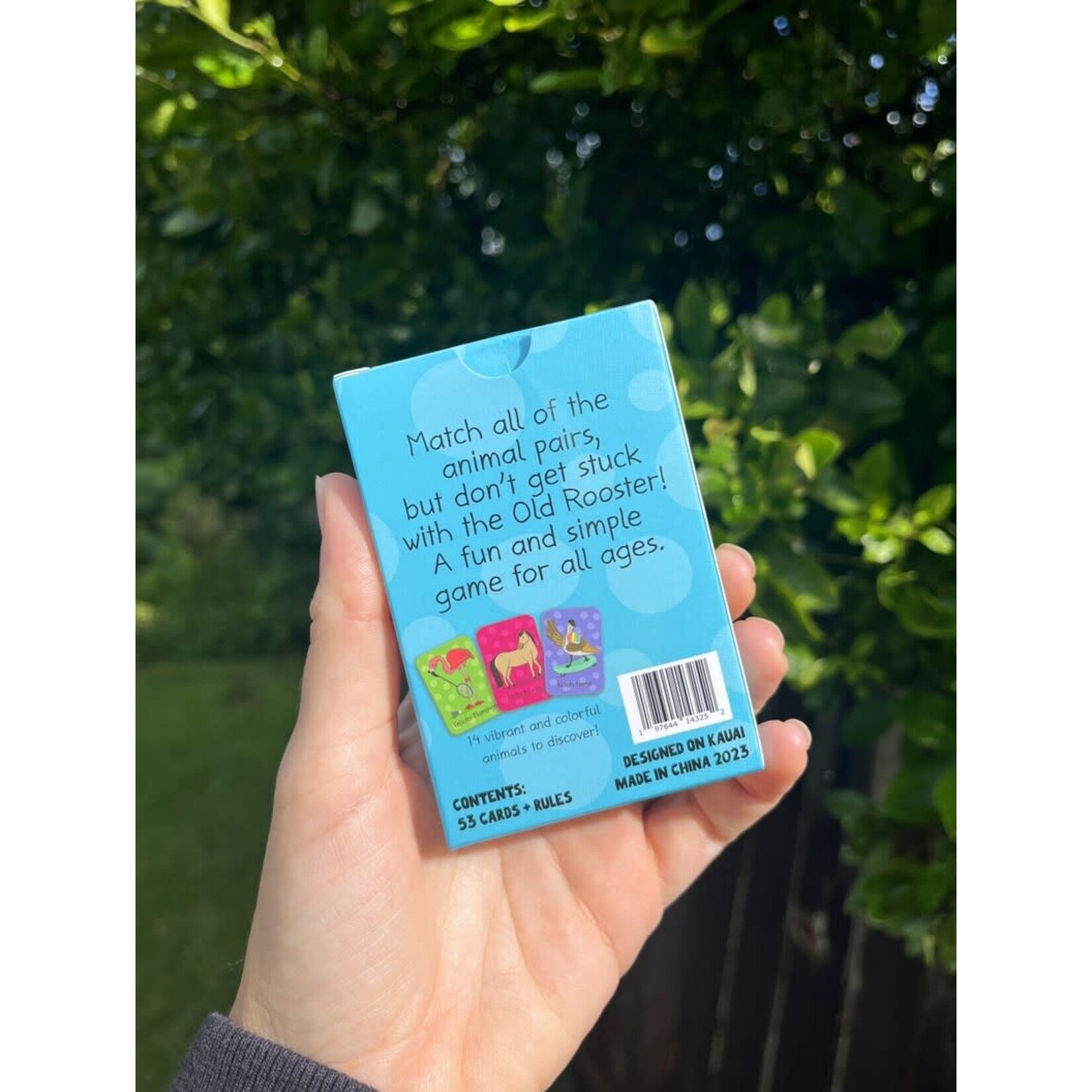 Left Right Design Old Rooster Card Game 4+