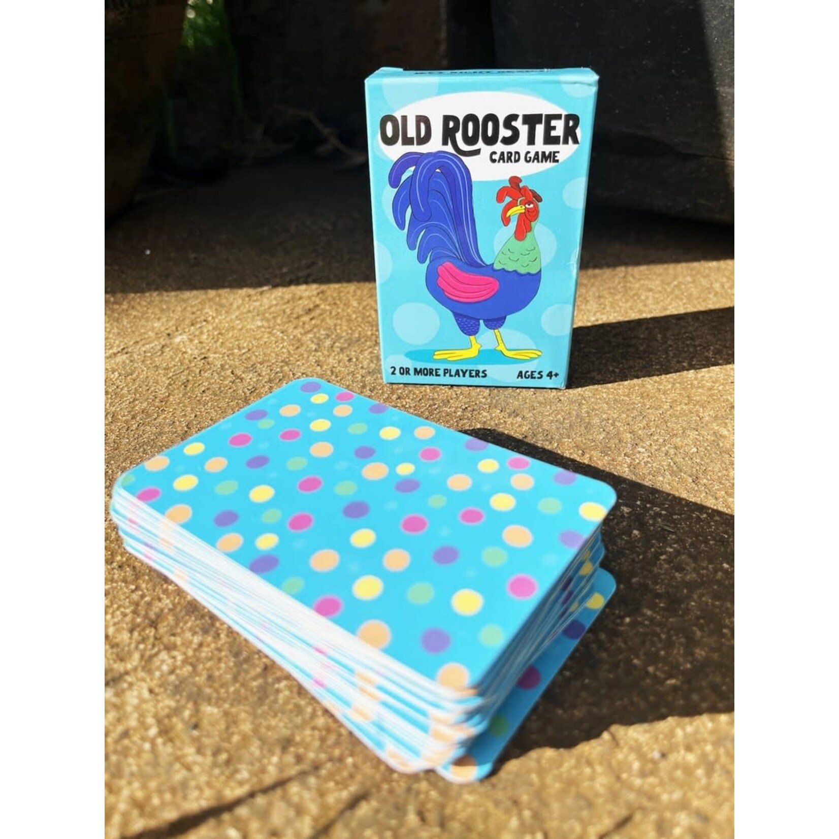 Left Right Design Old Rooster Card Game 4+