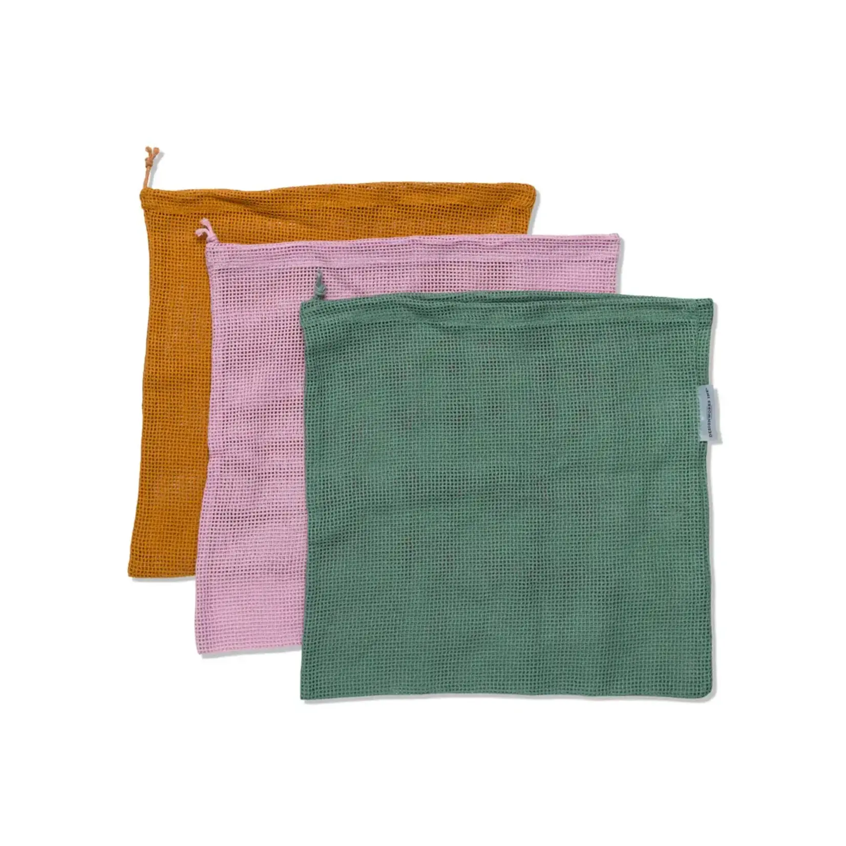 Designworks Ink Cotton Reusable Produce Bags - Set of 3 -