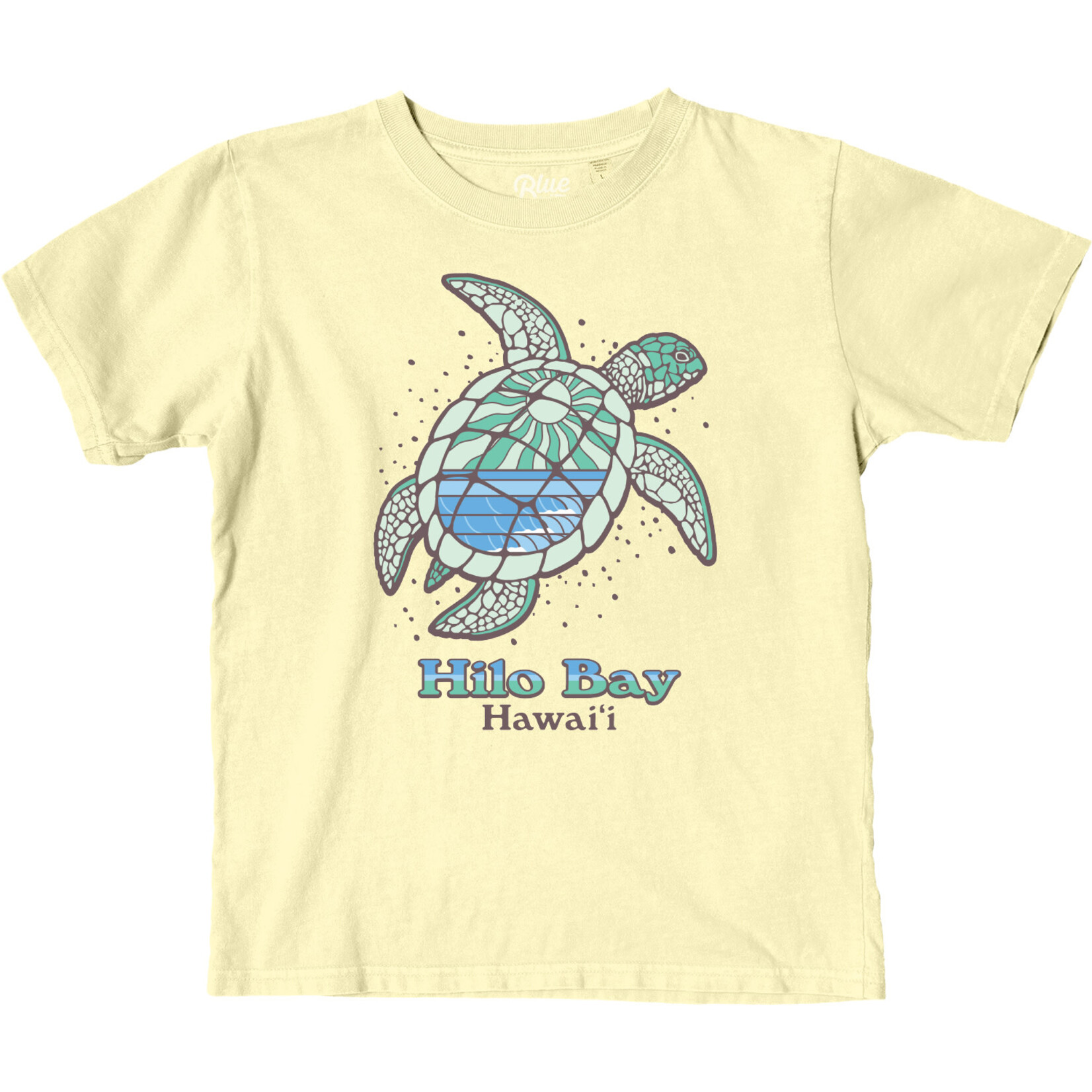 Yesterdays Sportswear Slidecoast Turtle/Sun/Wave Big Island - Youth Dyed Ringspun Tee