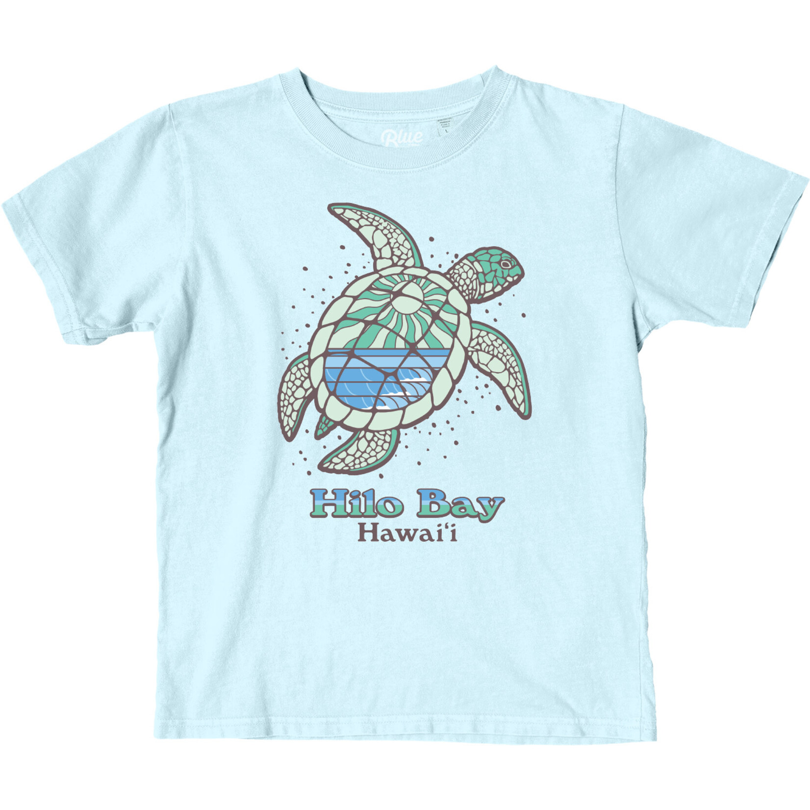 Yesterdays Sportswear Slidecoast Turtle/Sun/Wave Big Island - Youth Dyed Ringspun Tee