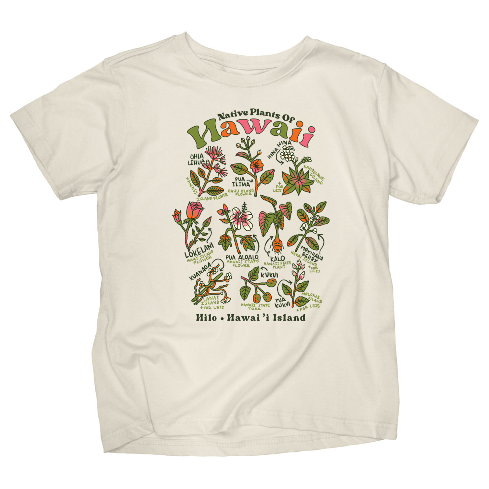 The Duck Company Hawaiian Plants Recycled Tee