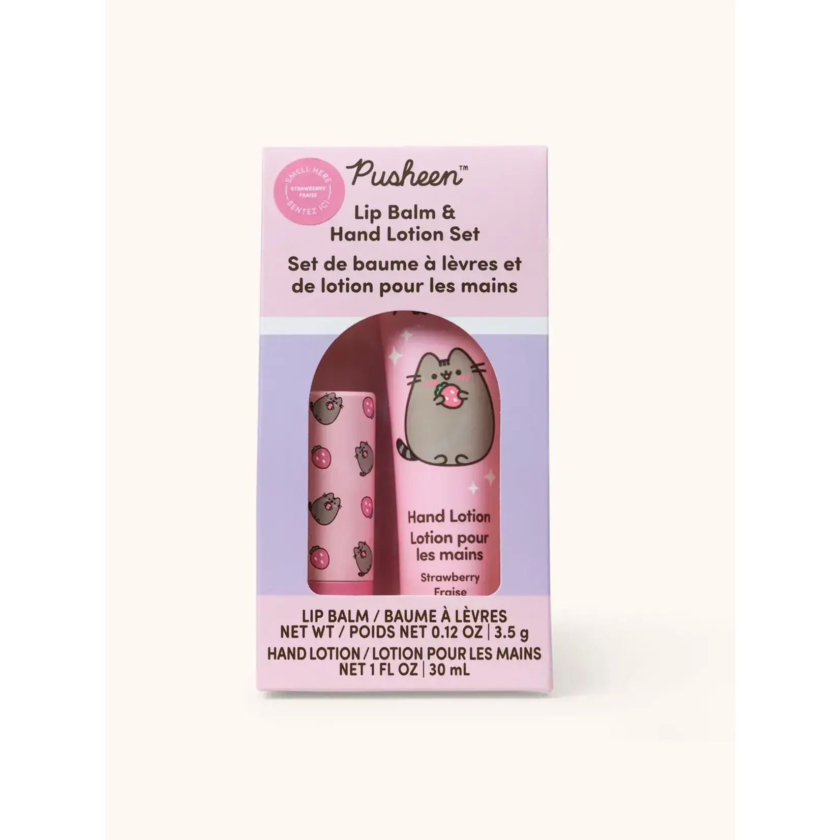 Studio Oh! Pusheen Sweet Strawberry Lip Balm & Hand Lotion Set