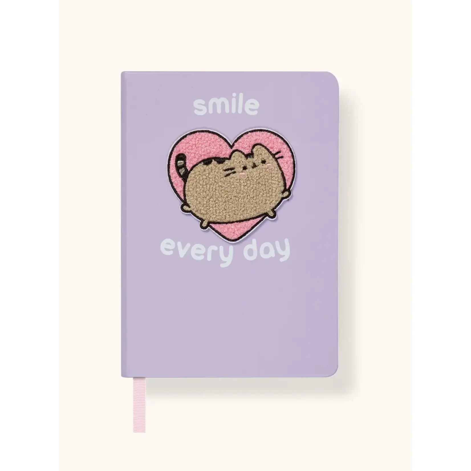 Studio Oh! Smile Every Day, Pusheen Medium Casebound Notebook w/Chenille Patch