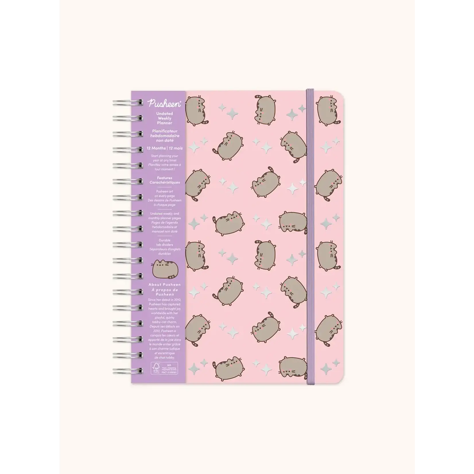 Studio Oh! Pusheen Sparkles Undated Tri-Tab Planner