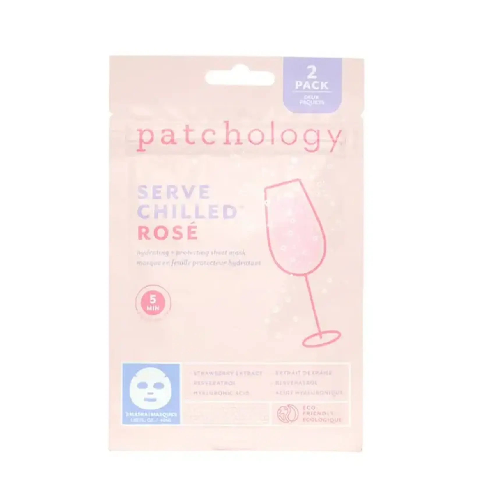 Patchology Serve Chilled | Rosé Sheet Mask 2-Pack Sachet