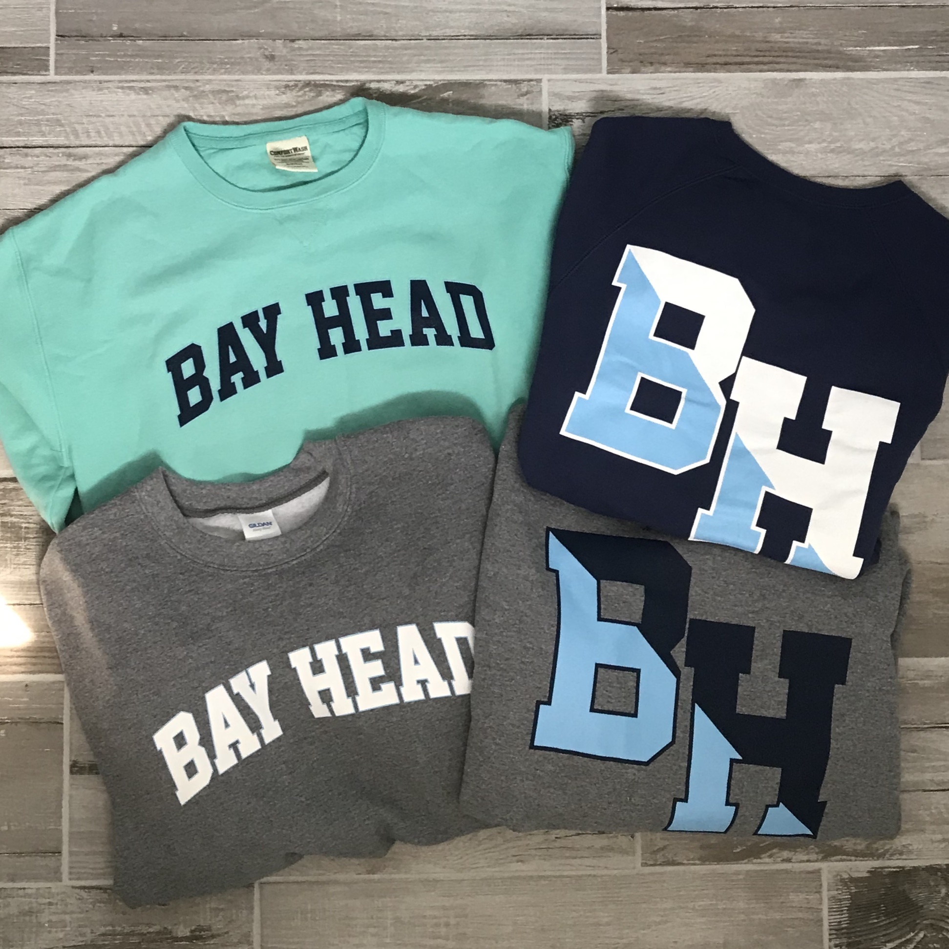 Bay Head Bay Head Nautical - Adult Crew Sweatshirt