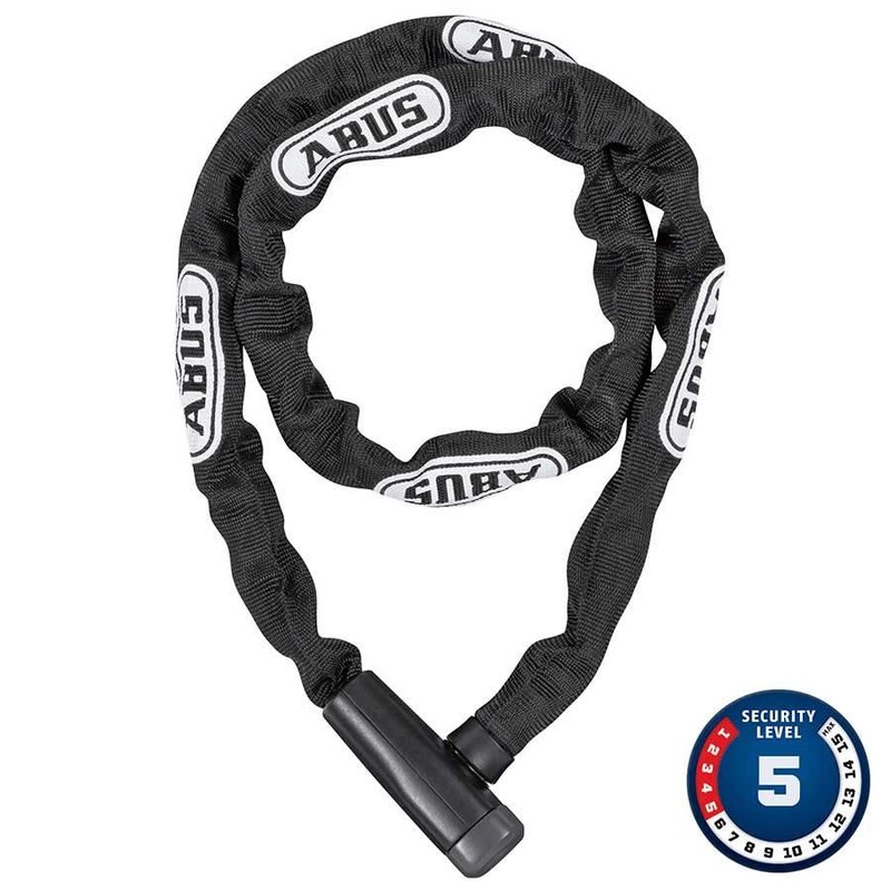 Abus Abus, Steel-O-Chain 5805K Chain with key lock, 5mm x 110cm (5mm x 3.6'), Black