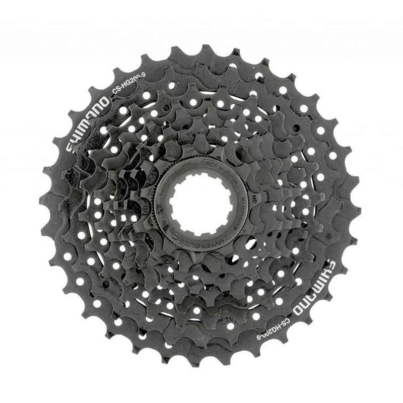 Shimano Shiman, CS-HG200-9, 9sp. cassette, 11-13-15-17-19-21-24-28-32T