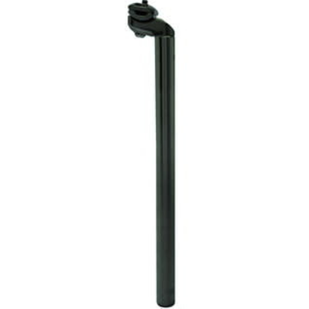 SEATPOST 25.4/400mm BK ALLOY W CLAMP