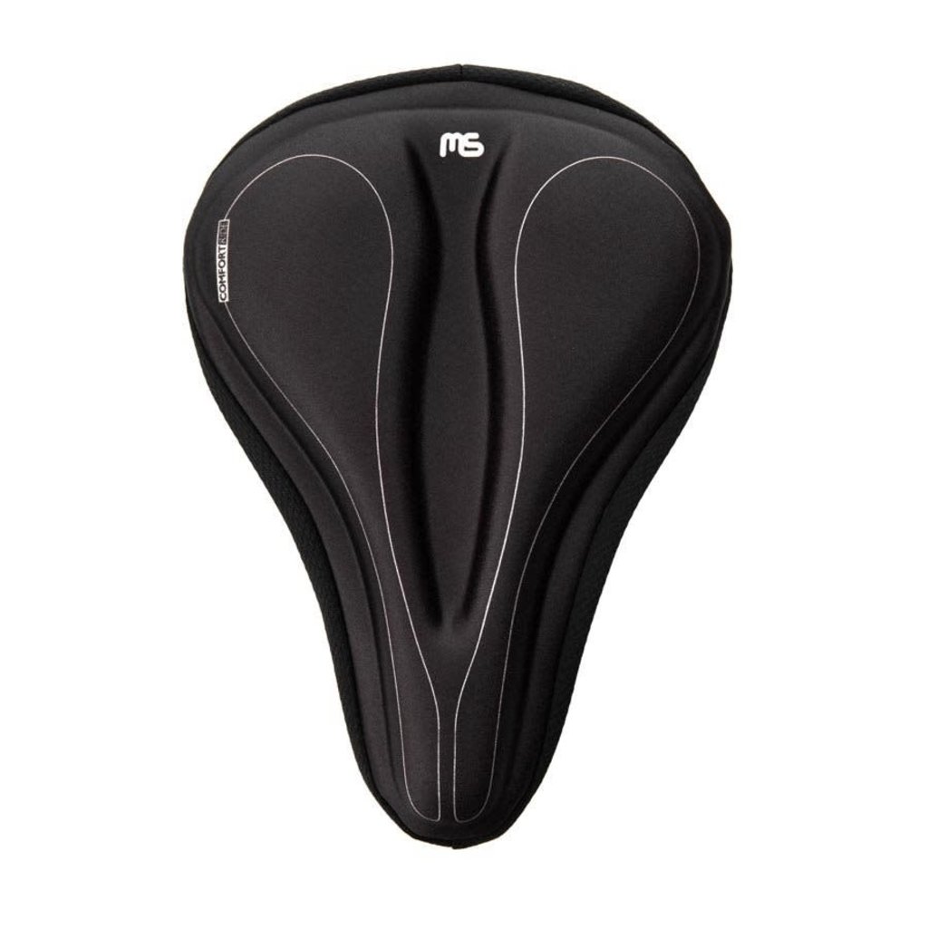 Megasoft MEGASOFT, REC GEL SADDLE , Seat Cover, 280 x 203mm, Black