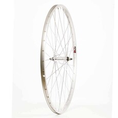 Handbuilt Wheels * Front, 700C Whee,l Alex X101, Silver / FM-21 Silver, 36 Steel spokes, Rim, Nutted axle