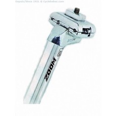 Seatpost, 27.2x400, silver, alloy