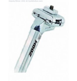 Seatpost, 27.2x400, silver, alloy