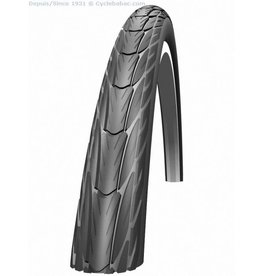 Schwalbe * 26x1 3/8, 590, Schwalbe Delta Plus, Bk, Reflex, Tire, reflective sidewall