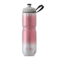 Polar Polar, Sport Insulated 24oz, Water Bottle, 710ml / 24oz, Red/Silver