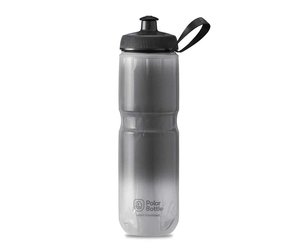 NHL 1000 ML Water Bottle w/ Pull Top - Silver/Black