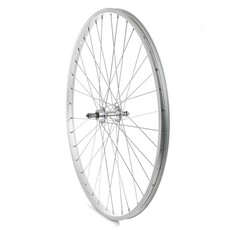 Handbuilt Wheels * Wheel Shop, Rear 27'' Wheel Alex C303 Silver / JY-434 Silver, 36 Steel spokes, Nutted axle, For freewheel (27x1 1/4)