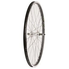 WHEEL SHOP Wheel Shp, Rear 26" Wheel, 36H Black Ally Duble Wall Ev E Tur 19/ Silver Frmula FM-31 Nutted Axle FW hub, Stainless Spkes