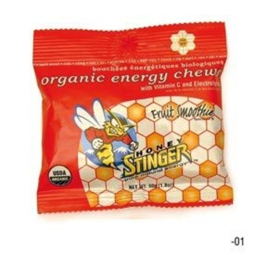 Honey Stinger Honey Stinger, Organic Energy Chews, Box of 12 x 50g, Cherry Blossoms