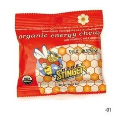 Honey Stinger Honey Stinger, Organic Energy Chews, Box of 12 x 50g, Cherry Blossoms