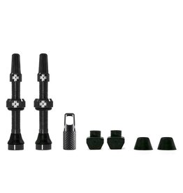 Muc-Off Muc-Off, Tubeless Valve, Presta, 44mm, Black, Pair
