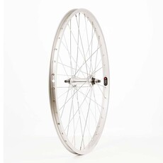 Handbuilt Wheels *Front 24'' Wheel Alex C1000 Silver / FM-21 Silver, 36 Steel spokes, Nutted axle