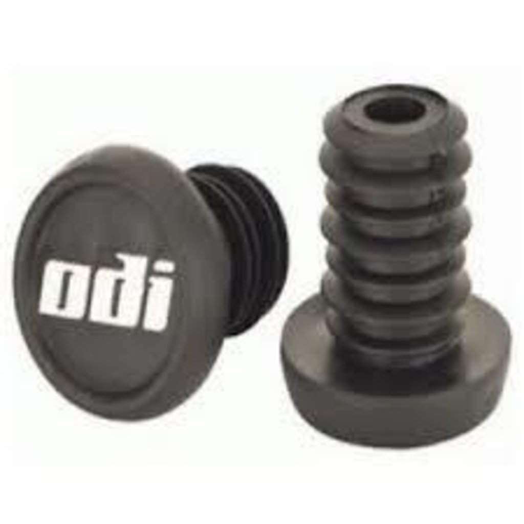 ODI *ODI BMX PUSH-IN BAR END PLUGS, Black, PAIR