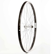 Handbuilt Wheels * Front 26'' Wheel, Alex Z1000 Black / FM-21-FQR Silver, 36 Steel Spokes, QR Axle