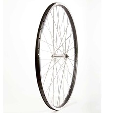 Wheel Shp, Frnt 700C Wheel, 36H Black Ally Duble Wall Ev E Tur 19/ Silver Frmula FM-21 QR Hub, Stainless Spkes