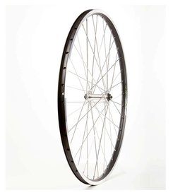 Wheel Shp, Frnt 700C Wheel, 36H Black Ally Duble Wall Ev E Tur 19/ Silver Frmula FM-21 QR Hub, Stainless Spkes