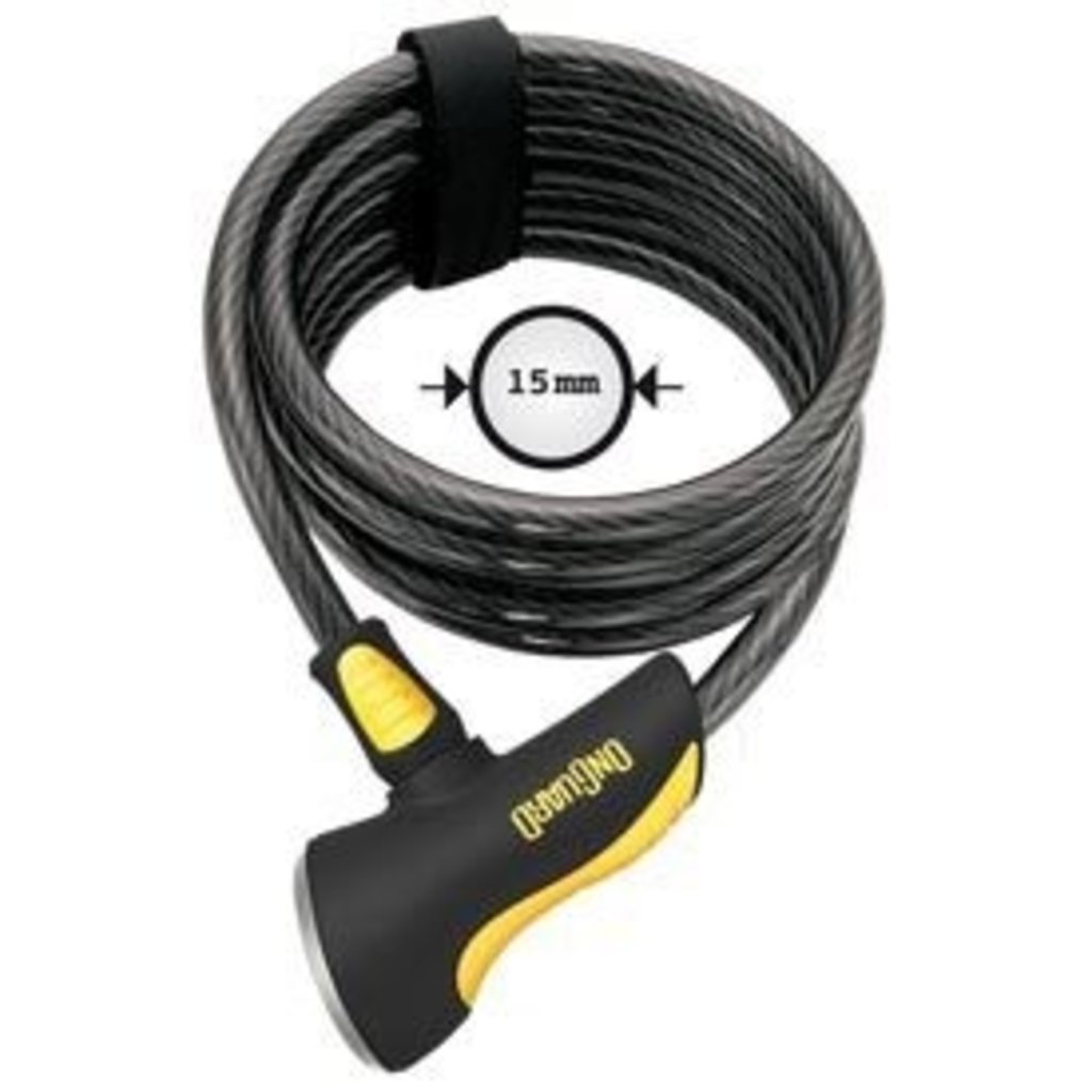 Onguard OnGuard, Dberman 8027, Cil cable with key lck, 15mm x 185cm (15mm x 6')