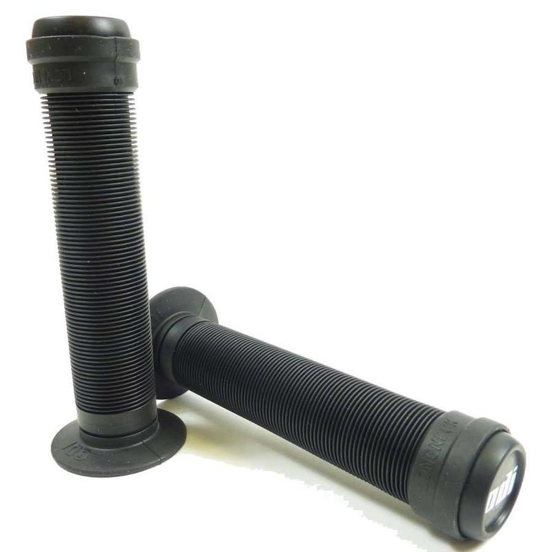 ODI * ODI, Lngneck ST grips w plugs, Bk, FLANGE