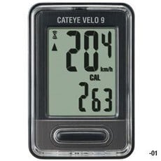 Cat Eye Cat Eye, Vel 9 (CC-VL820), Cyclcmputer, Black