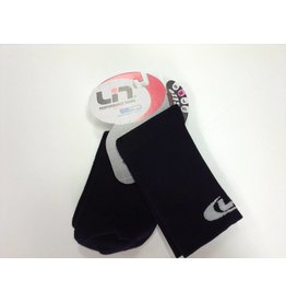 *LIN 5 INCH SOCKS - BLACK - MEDIUM  Reg $13.50