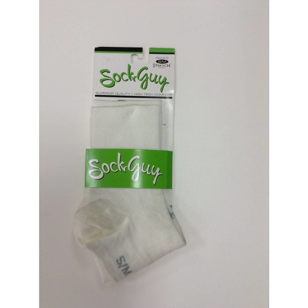 SOCK GUY SOCKS - WHITE - S/M