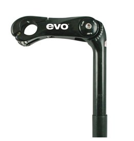 Evo EVO, Adjustable Stem, 25.4mm, For 25.4mm Handlebars, Black, 110mm
