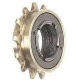 * ACS, CROSSFIRE, Fat Claws- 14T, X1/8", FREEWHEEL, BLACK/GOLD, FLIP-FLOP THREADS