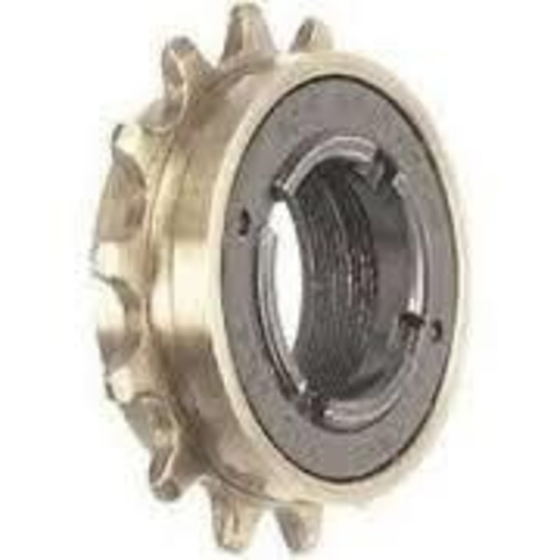 * ACS, CROSSFIRE, Fat Claws- 14T, X1/8", FREEWHEEL, BLACK/GOLD, FLIP-FLOP THREADS