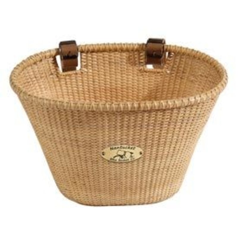 Nantucket Bike Basket Nantucket, Ligthship, val basket, 14''x10''x8.5'', Natural