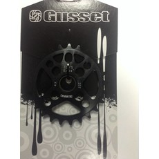 Gusset Gusset, 4-Cross, 25T Chainring, 25T, 23.8mm/19mm, 1-bolt, 9-speed (5/64"), 7075 alloy