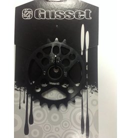 Gusset Gusset, 4-Cross, 25T Chainring, 23.8mm/19mm, 1-bolt, 9-speed (5/64") Black