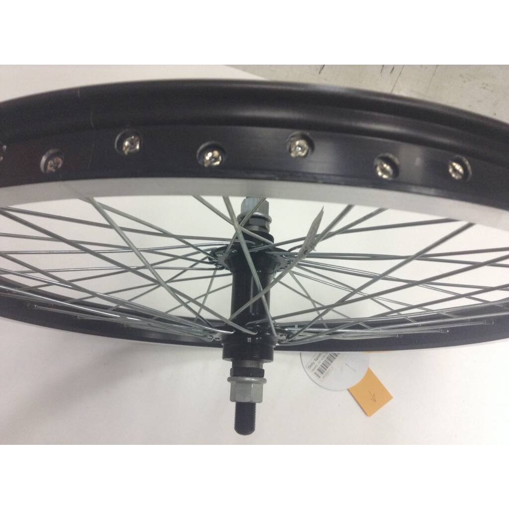 Roues * WHEEL, ALEX DM24/Formula, DX-42, Rear, 20'', DW Black Rim, 48XSteel, 1 Speed Freewheel